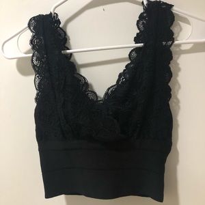 Bebe Black lace bralette